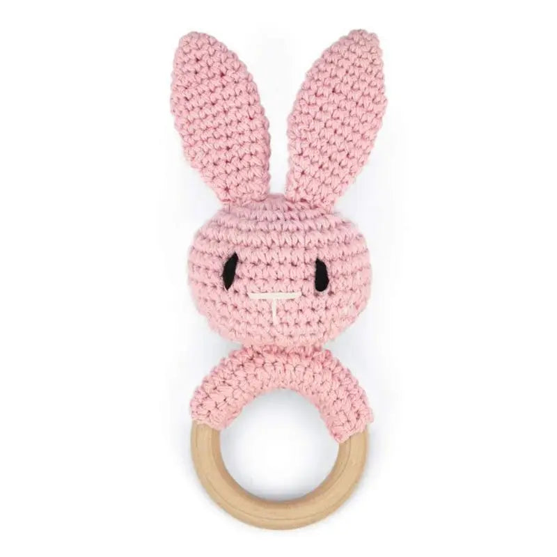 1Pc Baby Wooden Teether Crochet Rattle Toy BPA Free Rattle Baby Mobile Gym Newborn Stroller Educational Toys Dropshipping