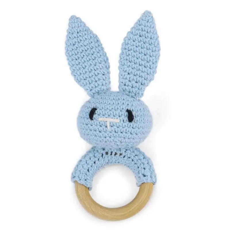 1Pc Baby Wooden Teether Crochet Rattle Toy BPA Free Rattle Baby Mobile Gym Newborn Stroller Educational Toys Dropshipping