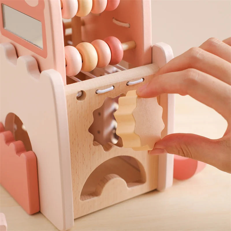 Wooden Montessori Castle and Rocket