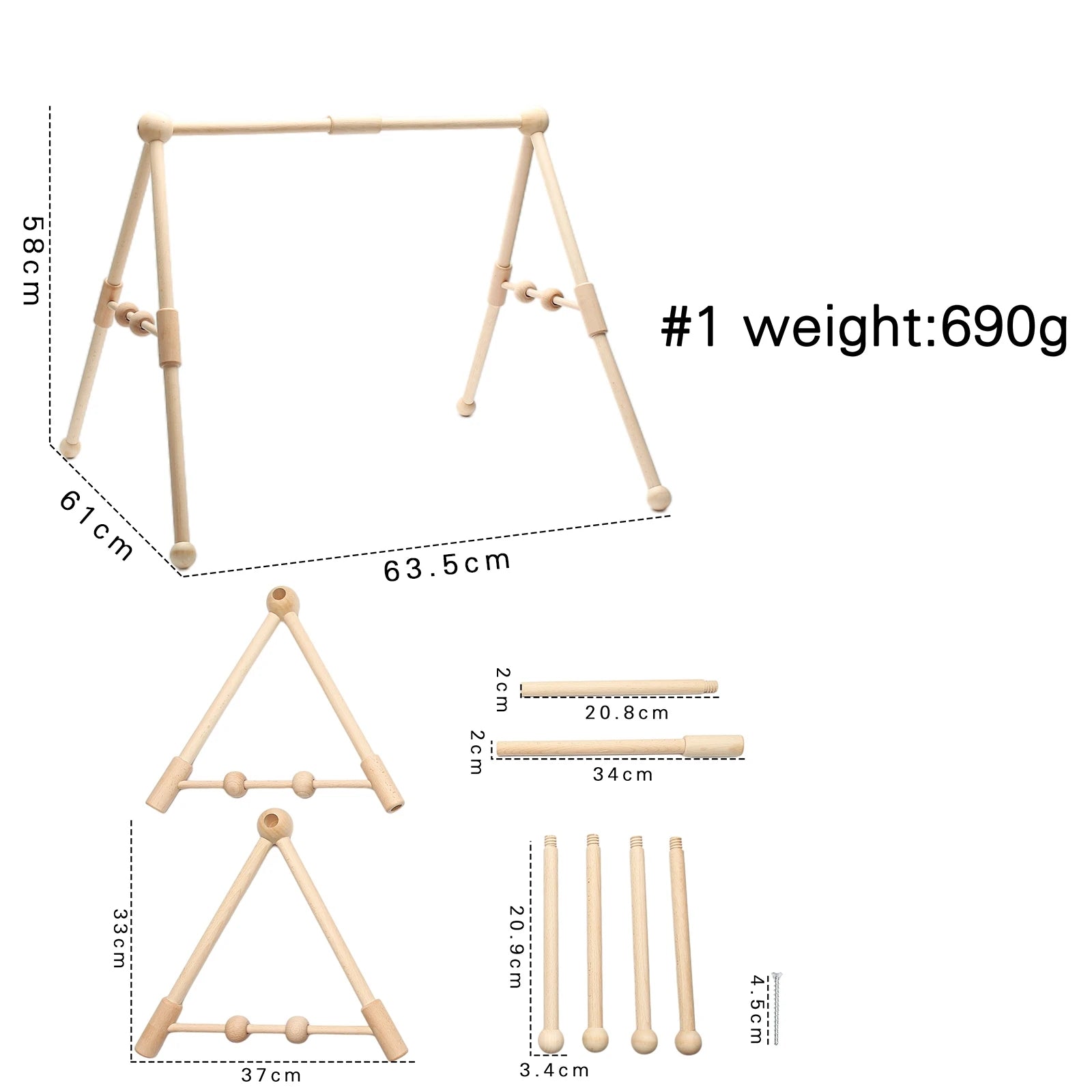 Decor Wood Nursery Sensory Toy