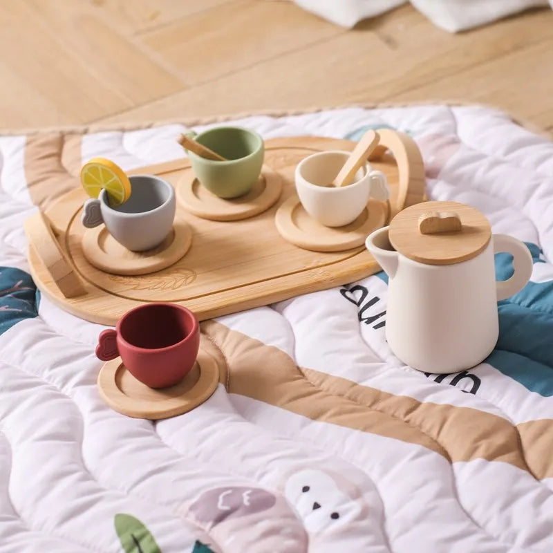 Wooden Afternoon Tea Set