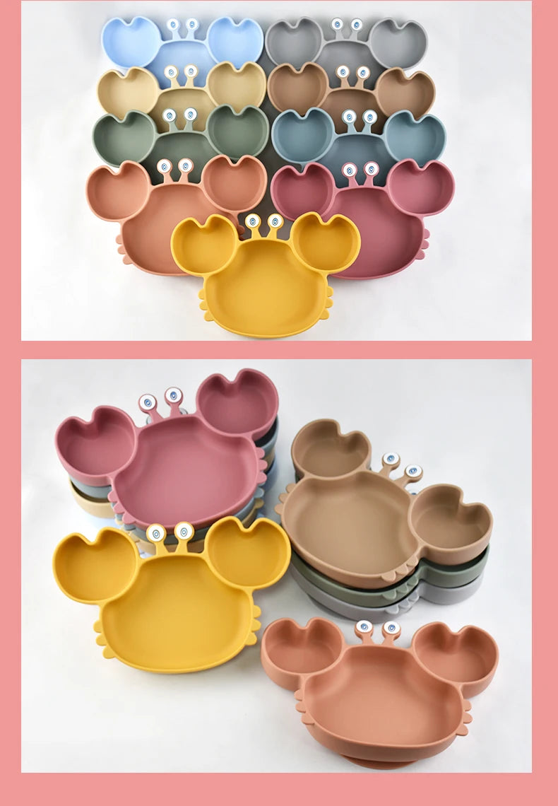 Baby Safe Silicone Dining Plate Suction