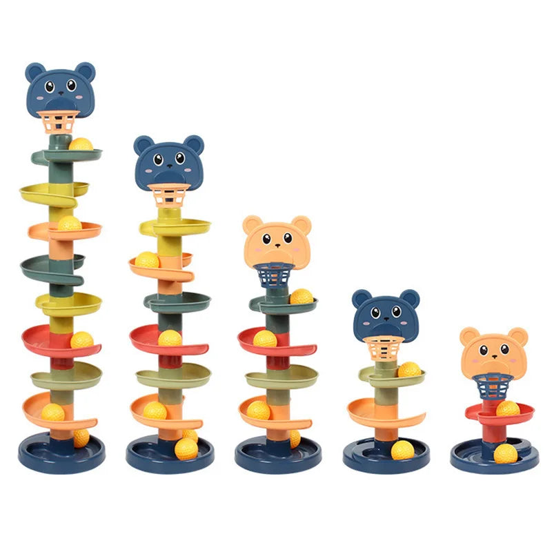 Rotating Rolling Ball Pile Tower