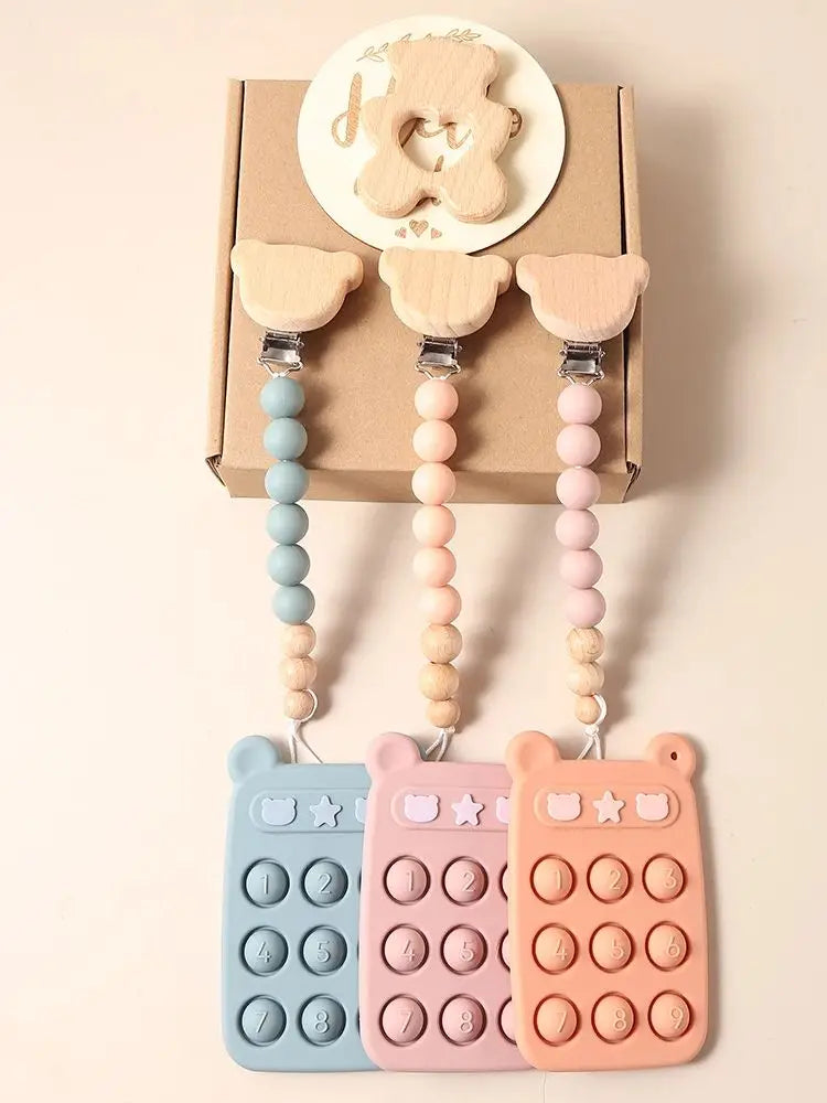 remote control teether pacifier set