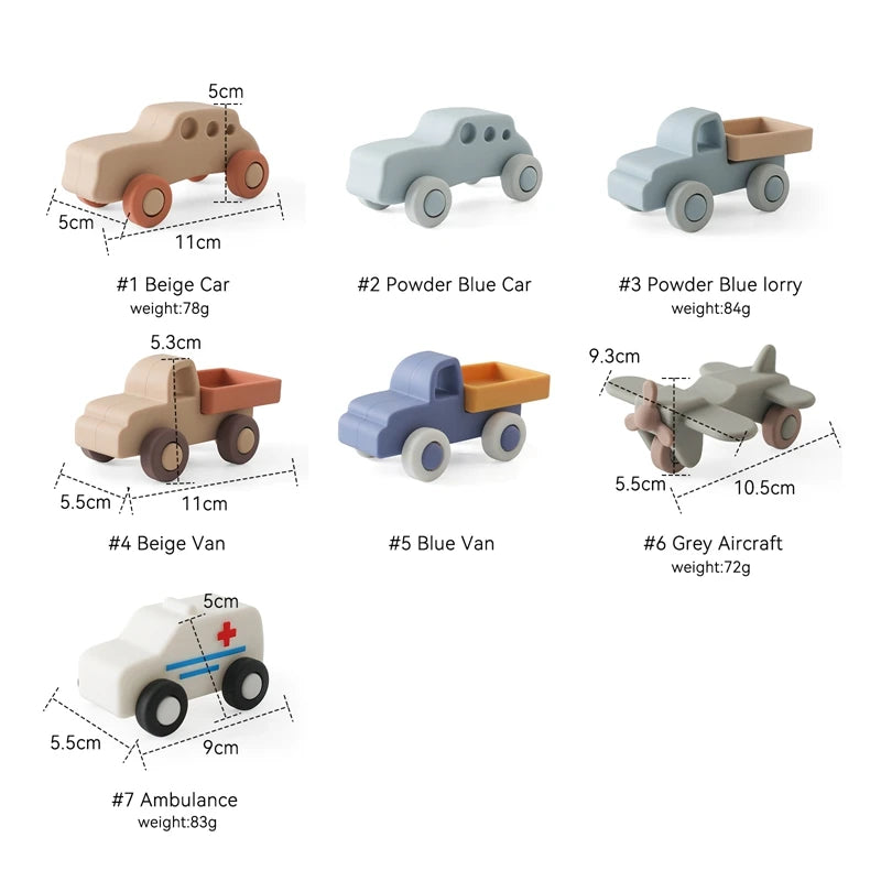 Montessori Baby Silicone Car