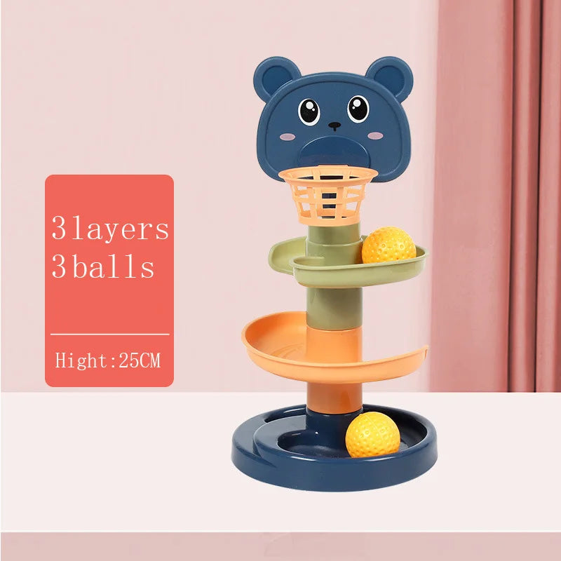 Rotating Rolling Ball Pile Tower