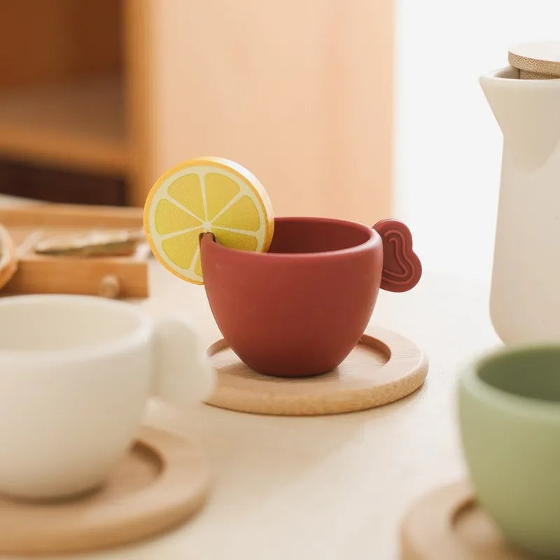 Wooden Afternoon Tea Set
