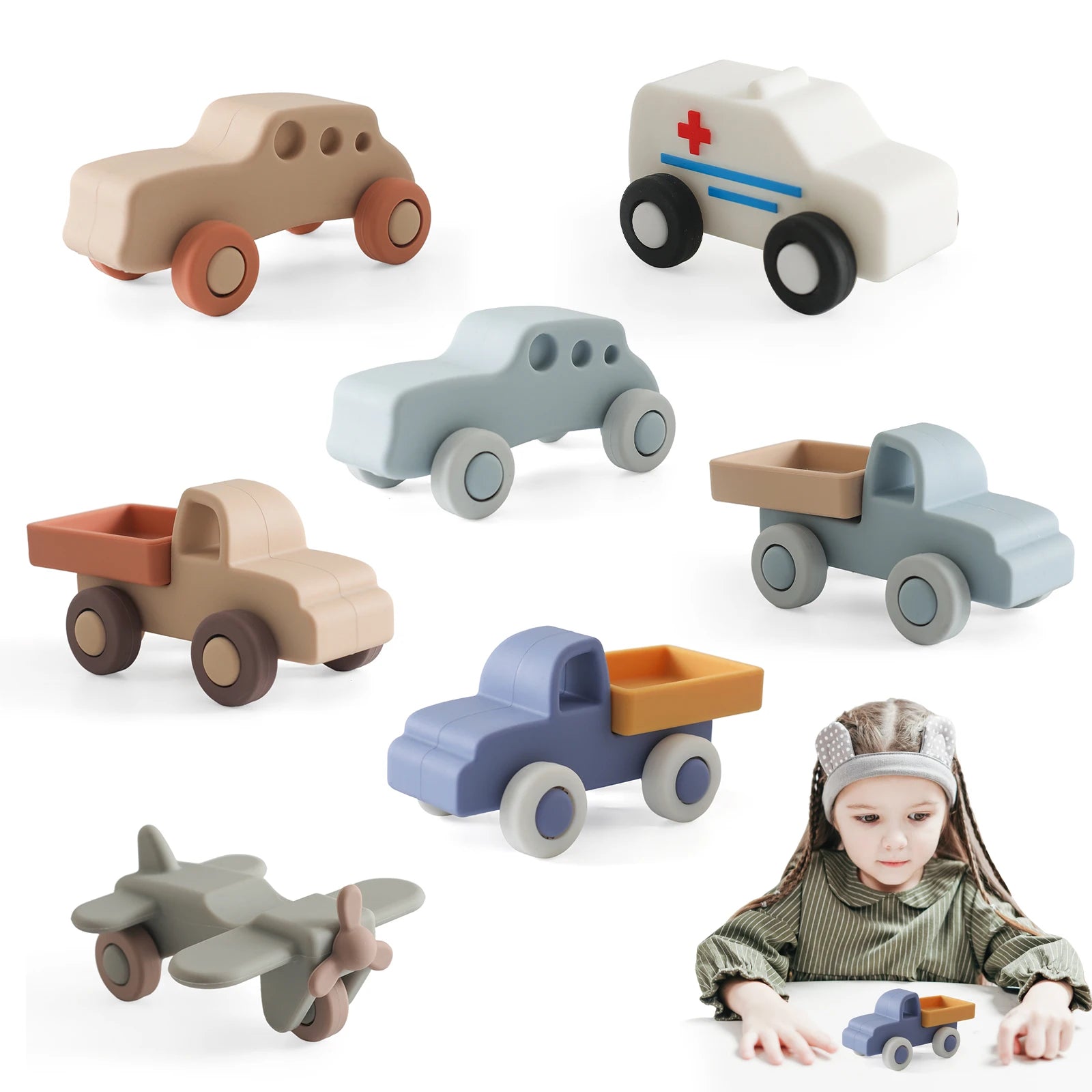Montessori Baby Silicone Car