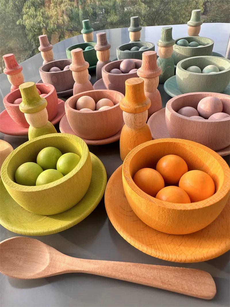 Rainbow Pastel Sorting Bowls