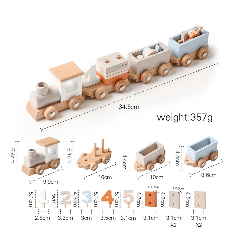 Montessori Toys Wooden Train