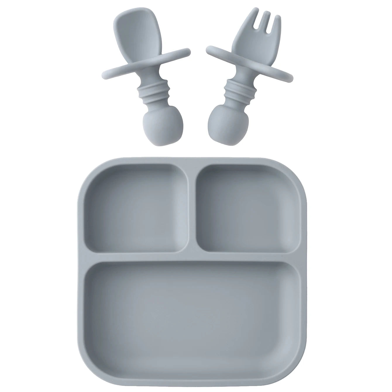 BPA Free Silicone Square Baby Feeding Set
