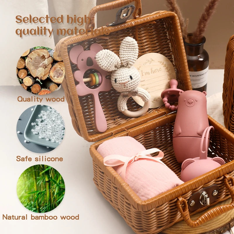 Silicone Pacifier Animal Rattle GIFT BOXES