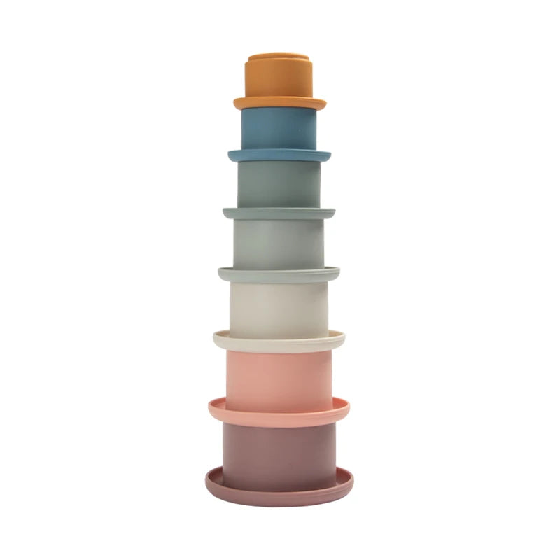 Silicone Stacking Cups Toys BPA Free