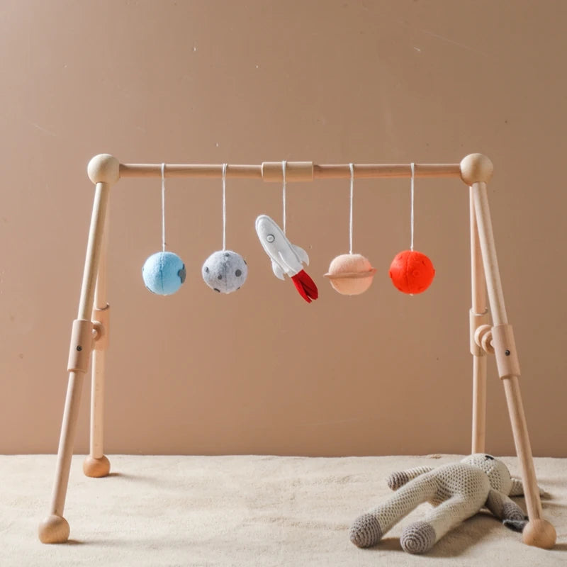 Frame Crochet Cloud Music Pendant Rattle
