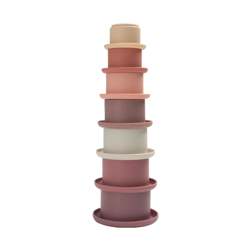 Silicone Stacking Cups Toys BPA Free