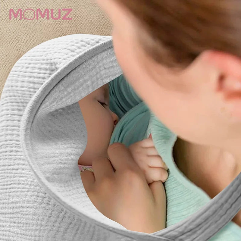 Double layer pure cotton baby nursing blanket