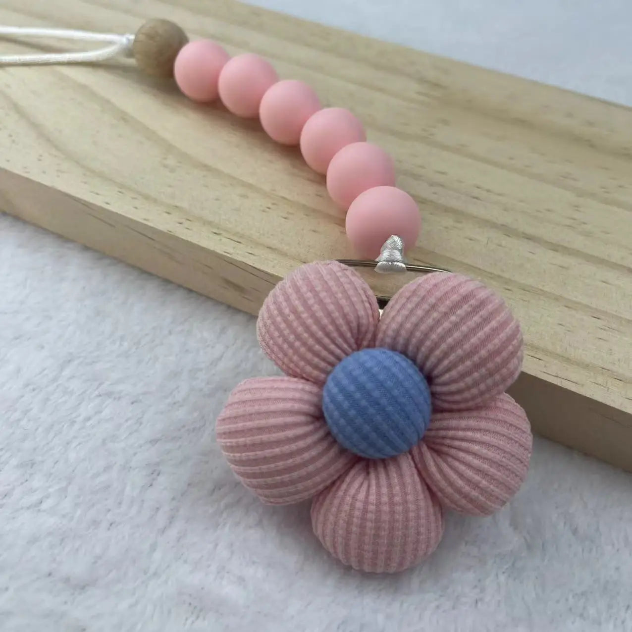 Flower Baby Pacifier Clip