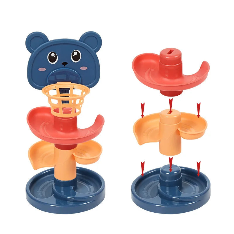 Rotating Rolling Ball Pile Tower