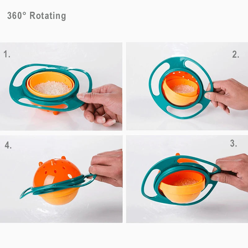 Gyro Bowl 360 Degree Rotation