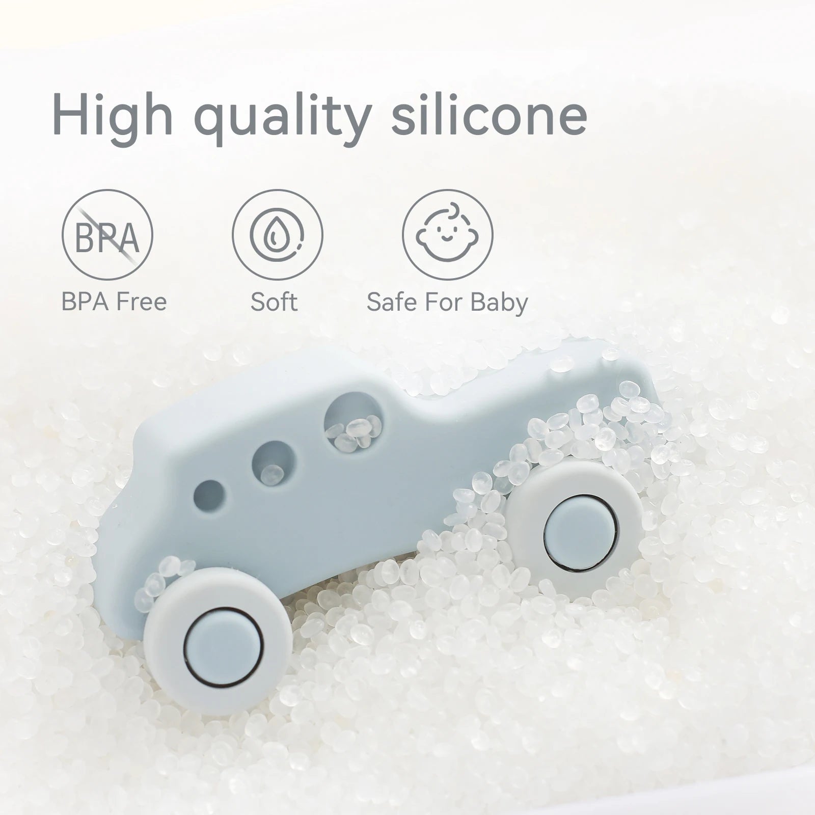 Montessori Baby Silicone Car