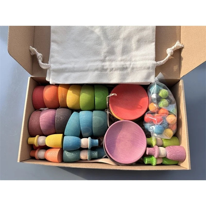 Rainbow Pastel Sorting Bowls