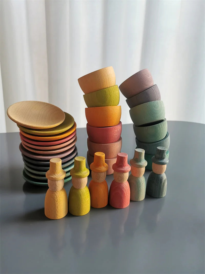 Rainbow Pastel Sorting Bowls