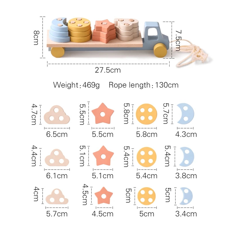 Montessori Toys Wooden Train