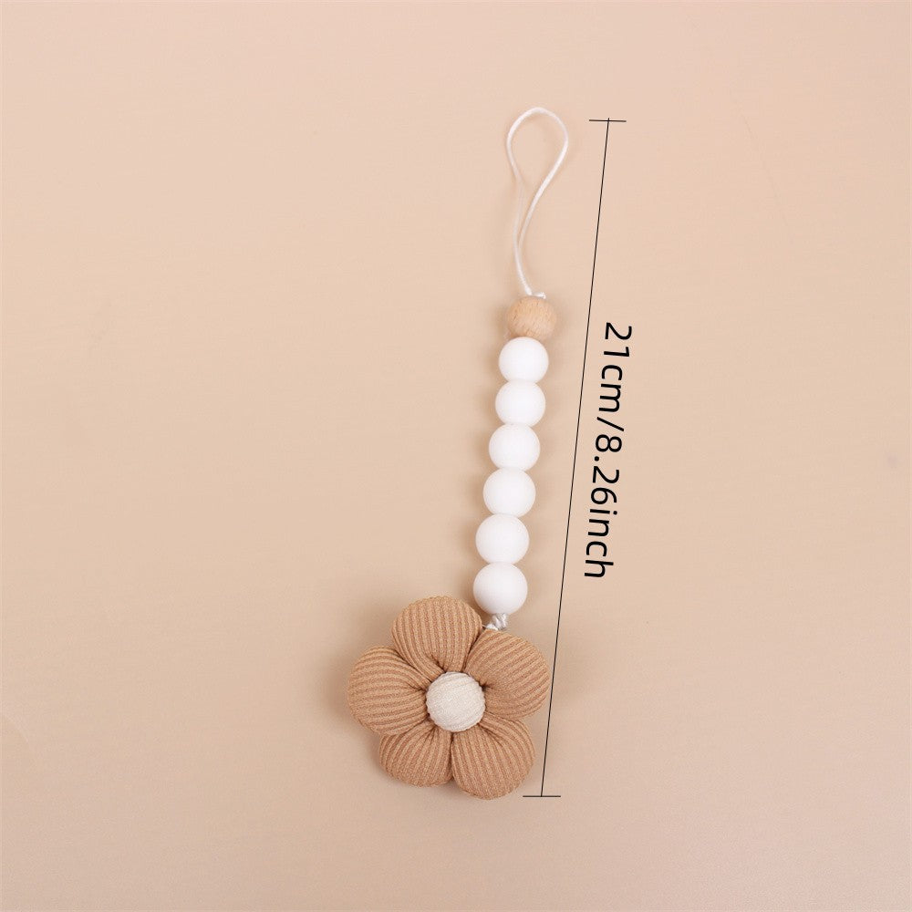 Flower Baby Pacifier Clip