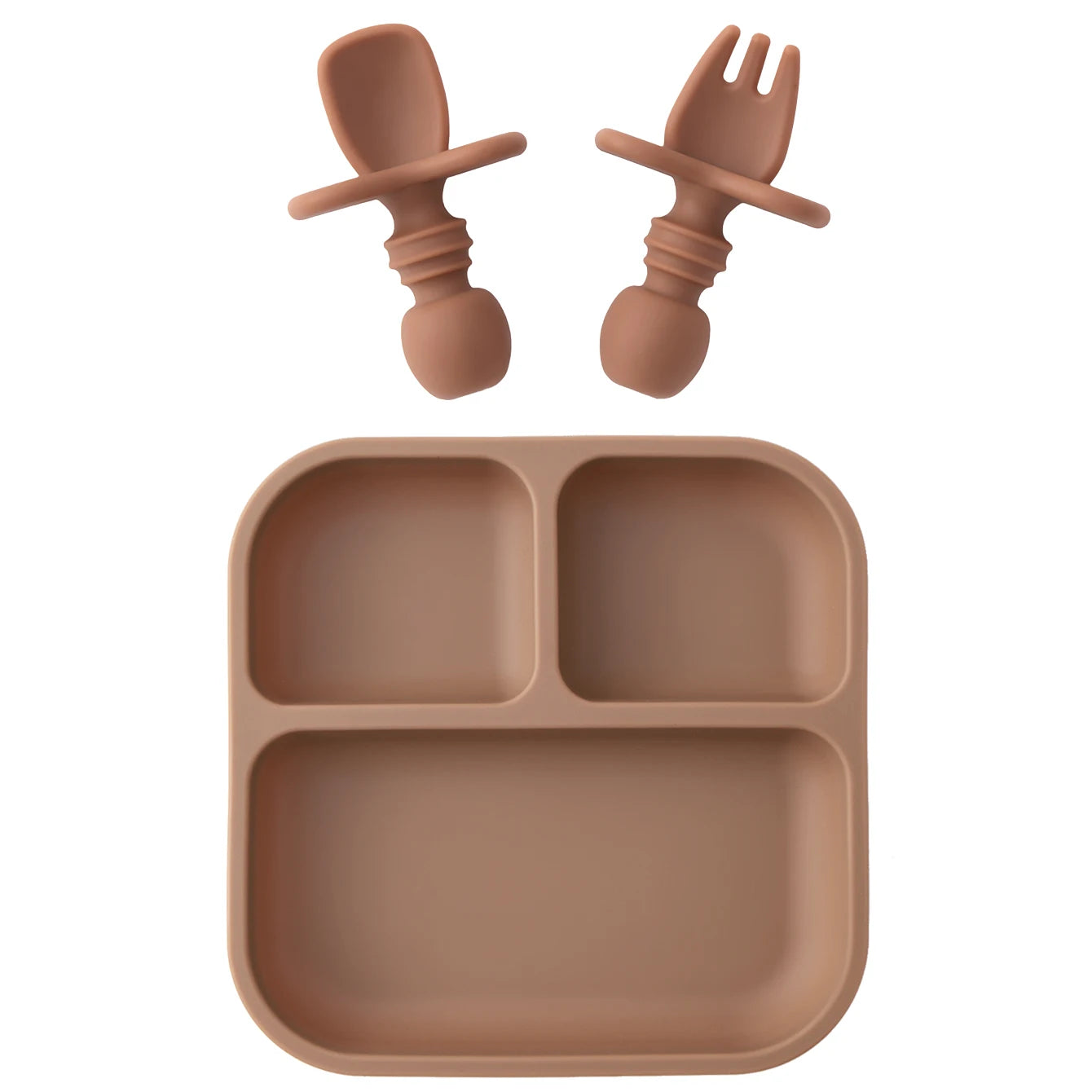 BPA Free Silicone Square Baby Feeding Set