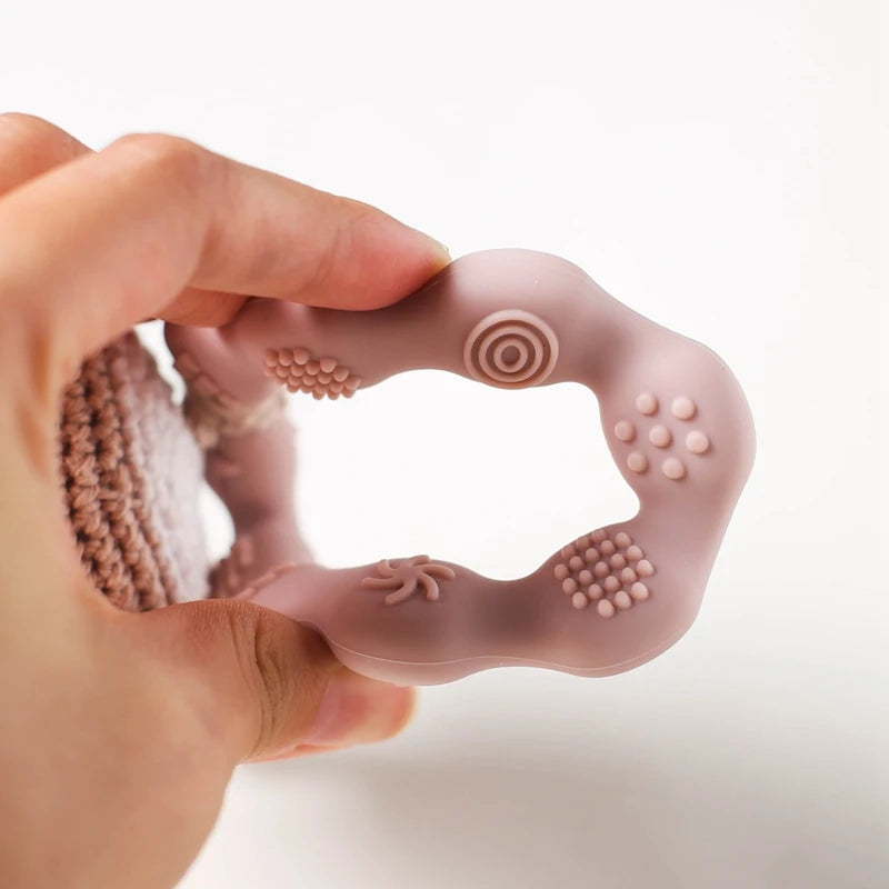 1PC Crochet Animal Rattle Toy