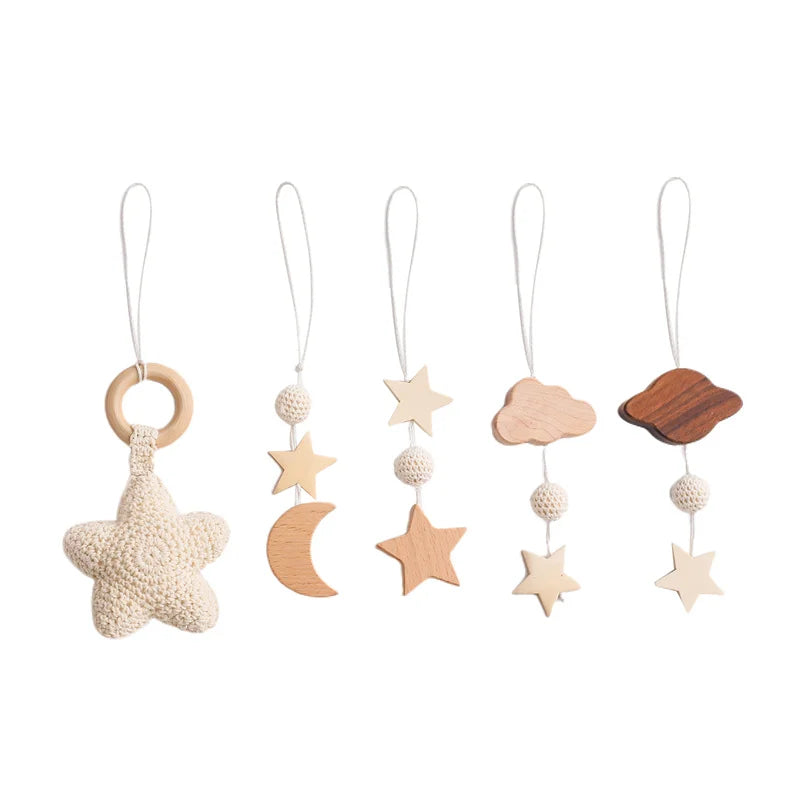 Frame Crochet Cloud Music Pendant Rattle