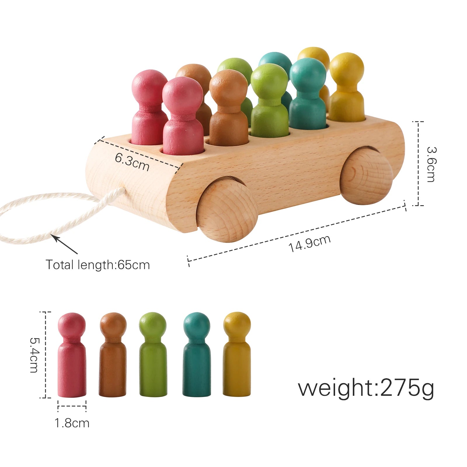 Montessori Toys Wooden Train