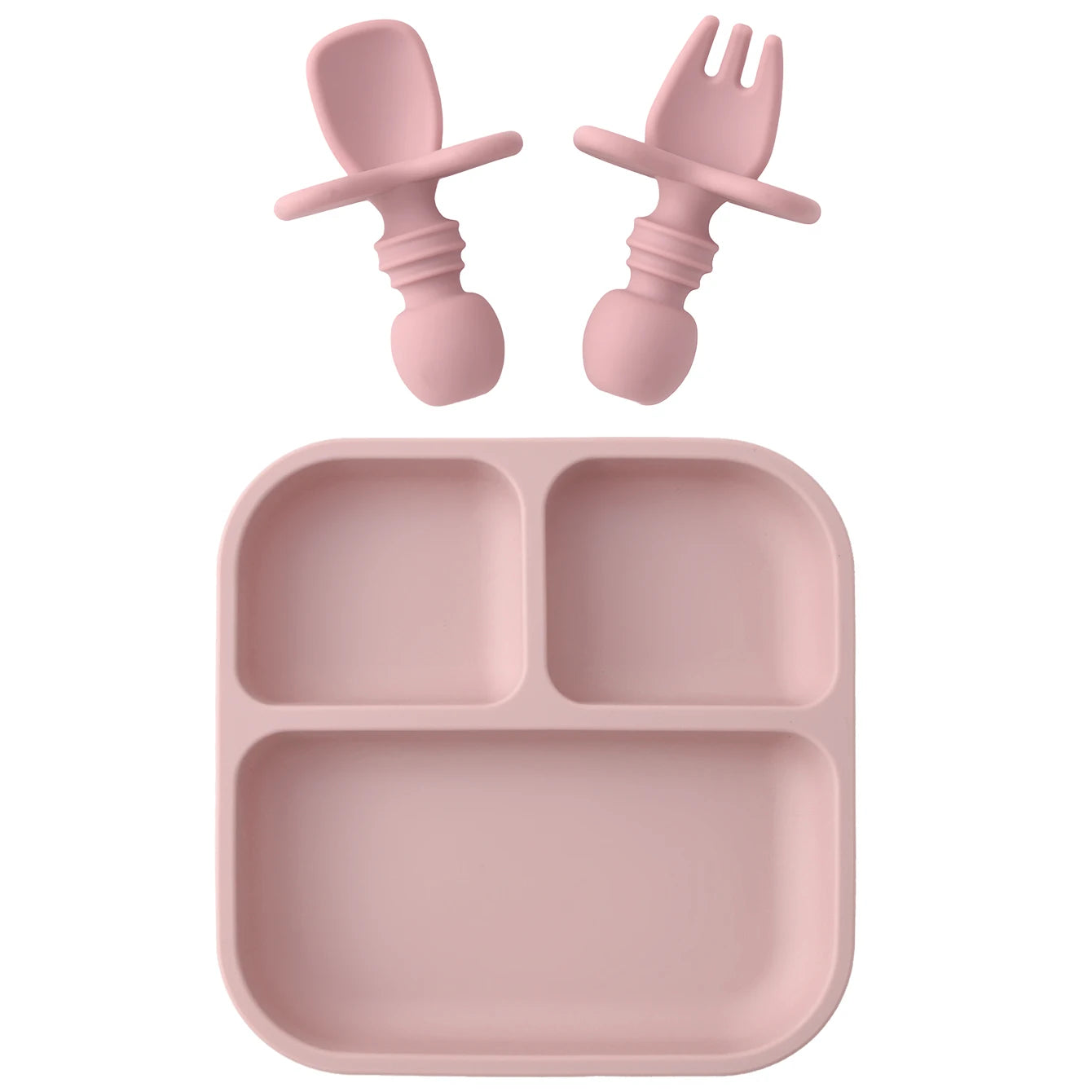 BPA Free Silicone Square Baby Feeding Set