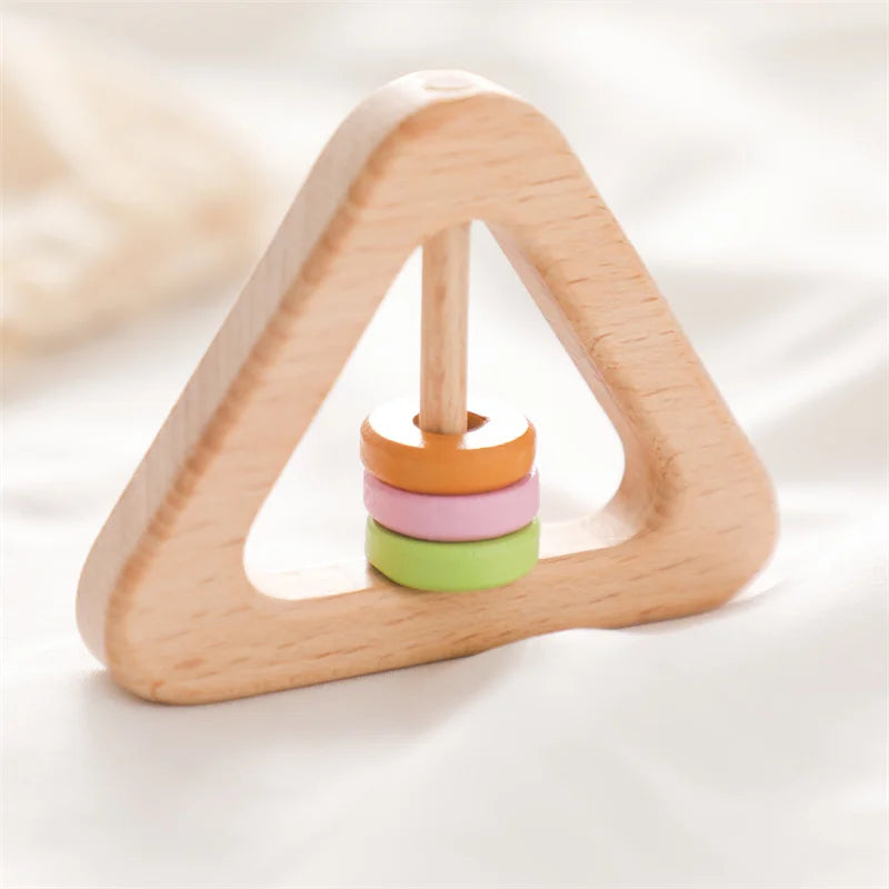 Wooden Crochet Rattle Toys