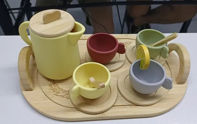 Wooden Afternoon Tea Set