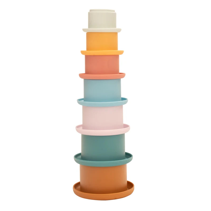 Silicone Stacking Cups Toys BPA Free