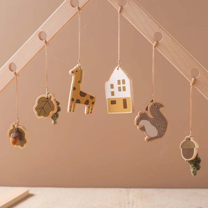 Frame Crochet Cloud Music Pendant Rattle