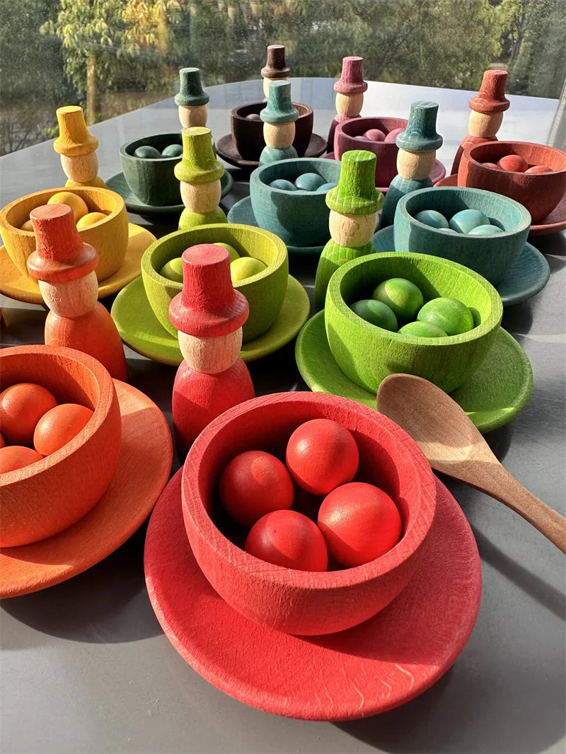 Rainbow Pastel Sorting Bowls