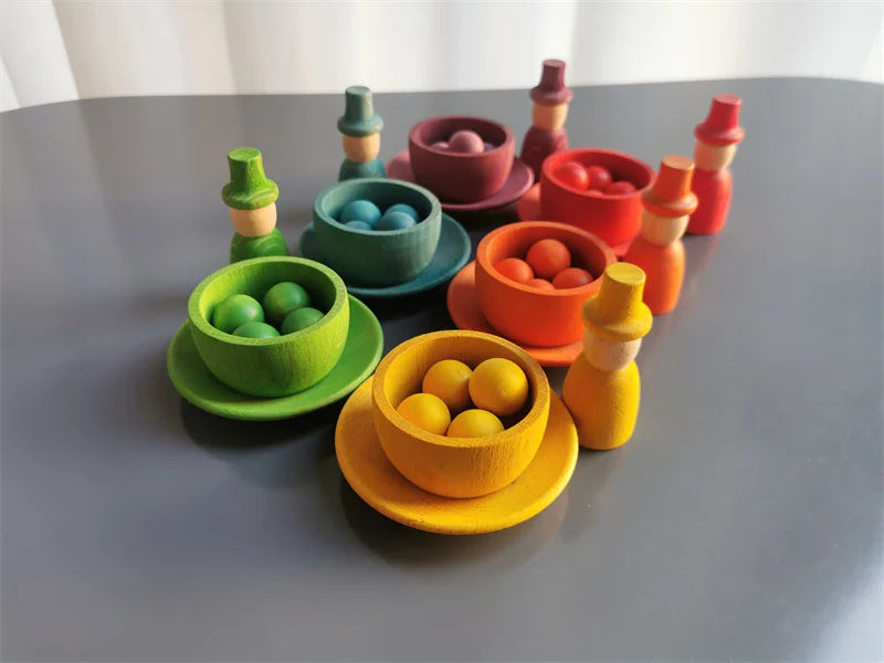 Rainbow Pastel Sorting Bowls