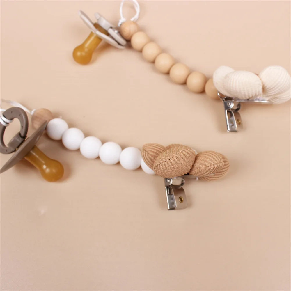 Flower Baby Pacifier Clip
