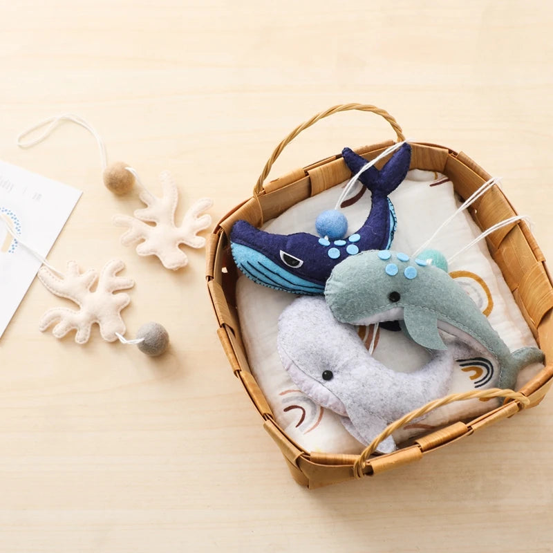 Frame Crochet Cloud Music Pendant Rattle