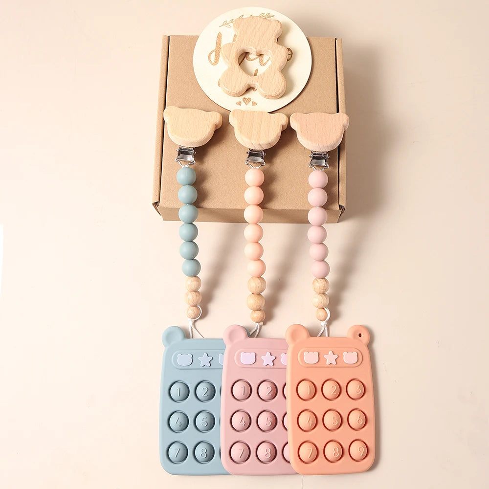 remote control teether pacifier set