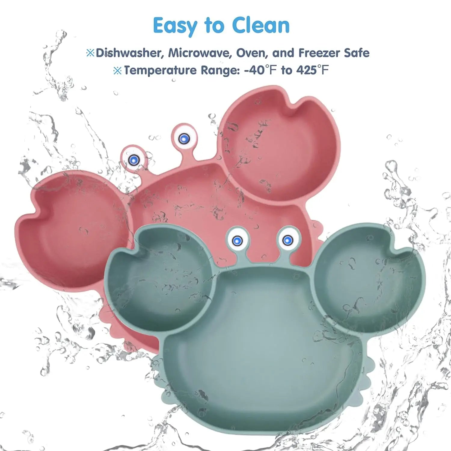 Baby Safe Silicone Dining Plate Suction
