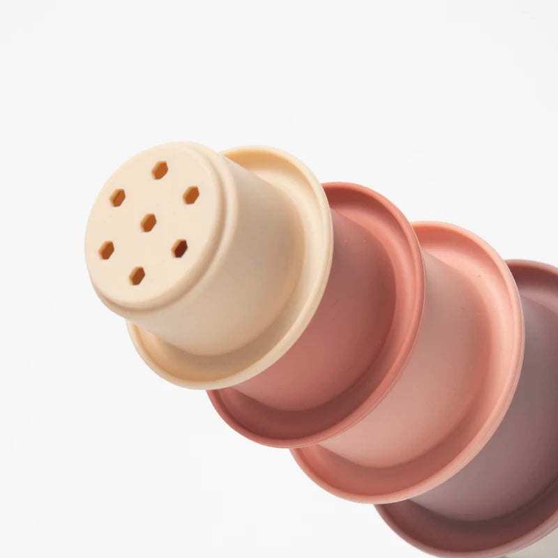 Silicone Stacking Cups Toys BPA Free