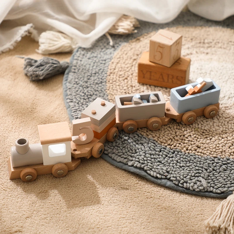 Montessori Toys Wooden Train