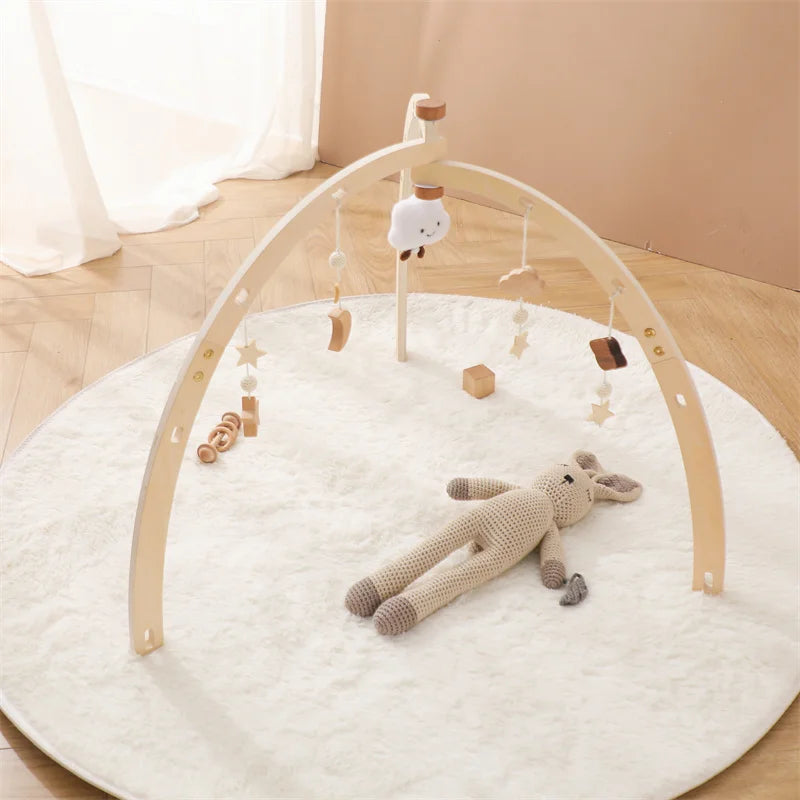 Frame Crochet Cloud Music Pendant Rattle