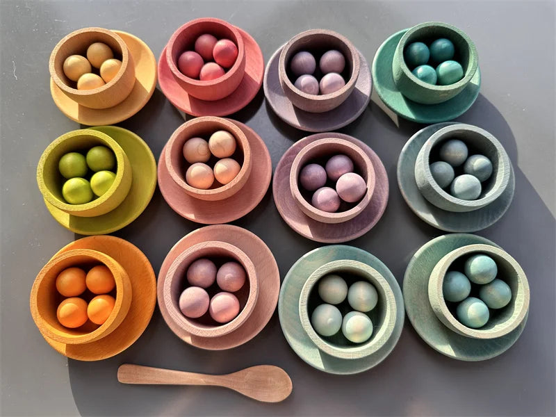 Rainbow Pastel Sorting Bowls