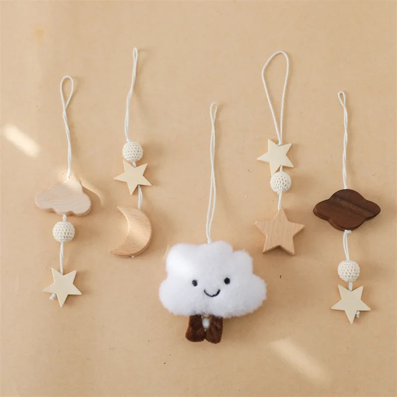 Frame Crochet Cloud Music Pendant Rattle