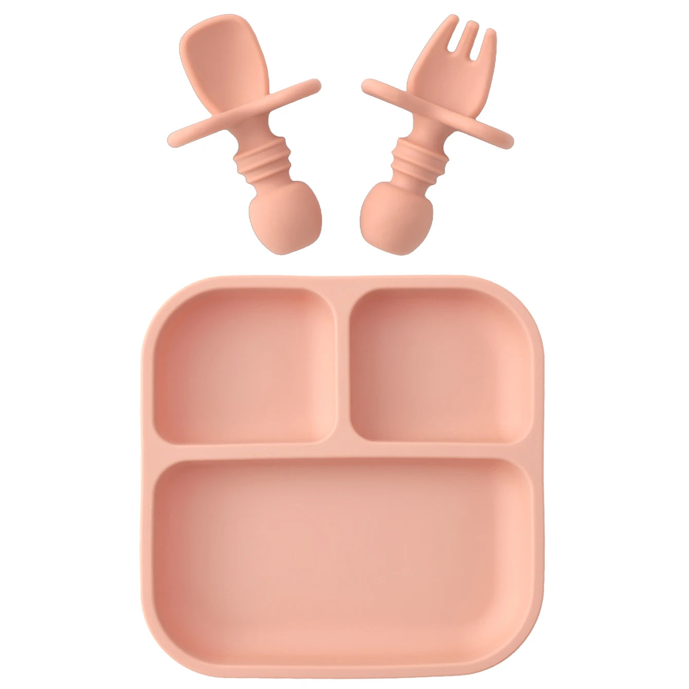 BPA Free Silicone Square Baby Feeding Set