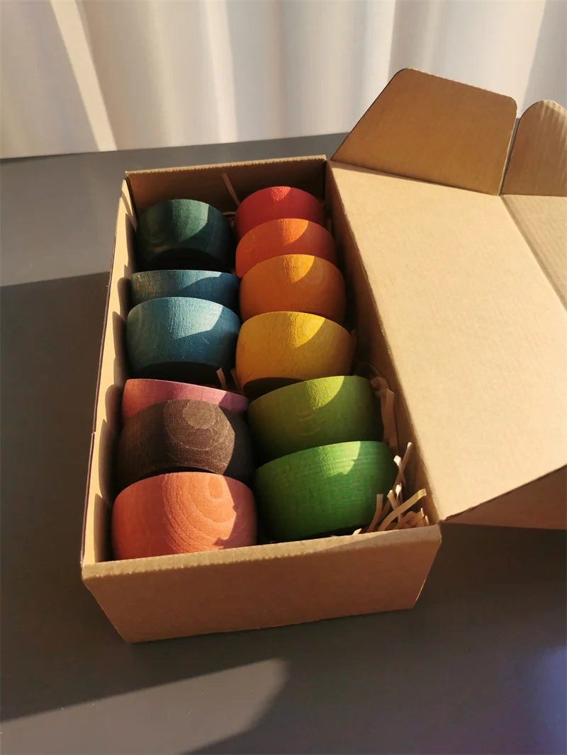 Rainbow Pastel Sorting Bowls